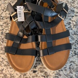 torrid Black Multi-Strap Gladiator Sandals